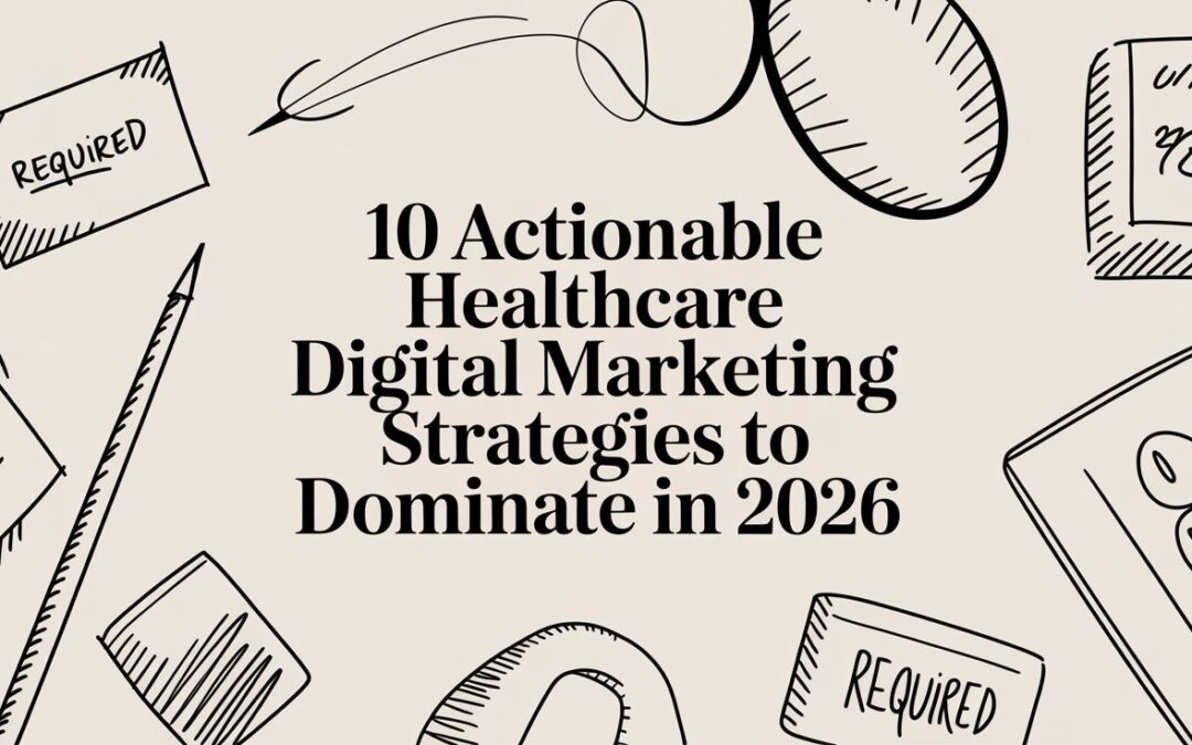 10 Actionable Healthcare Digital Marketing Strategies to Dominate in 2026