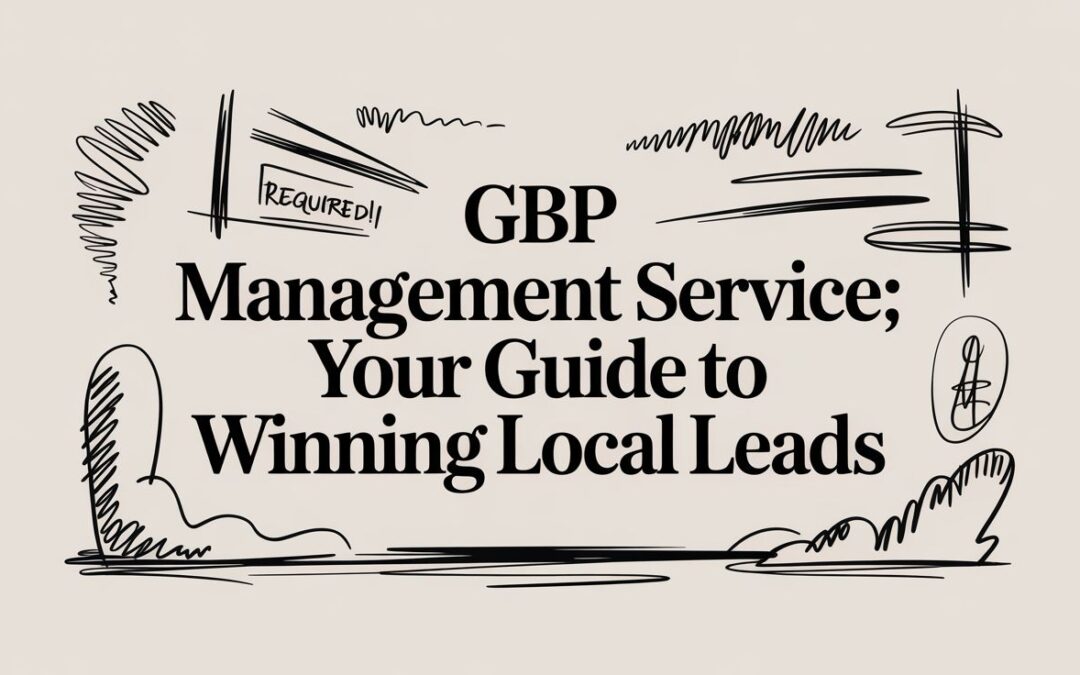 GBP Management Service: Your Guide to Winning Local Leads